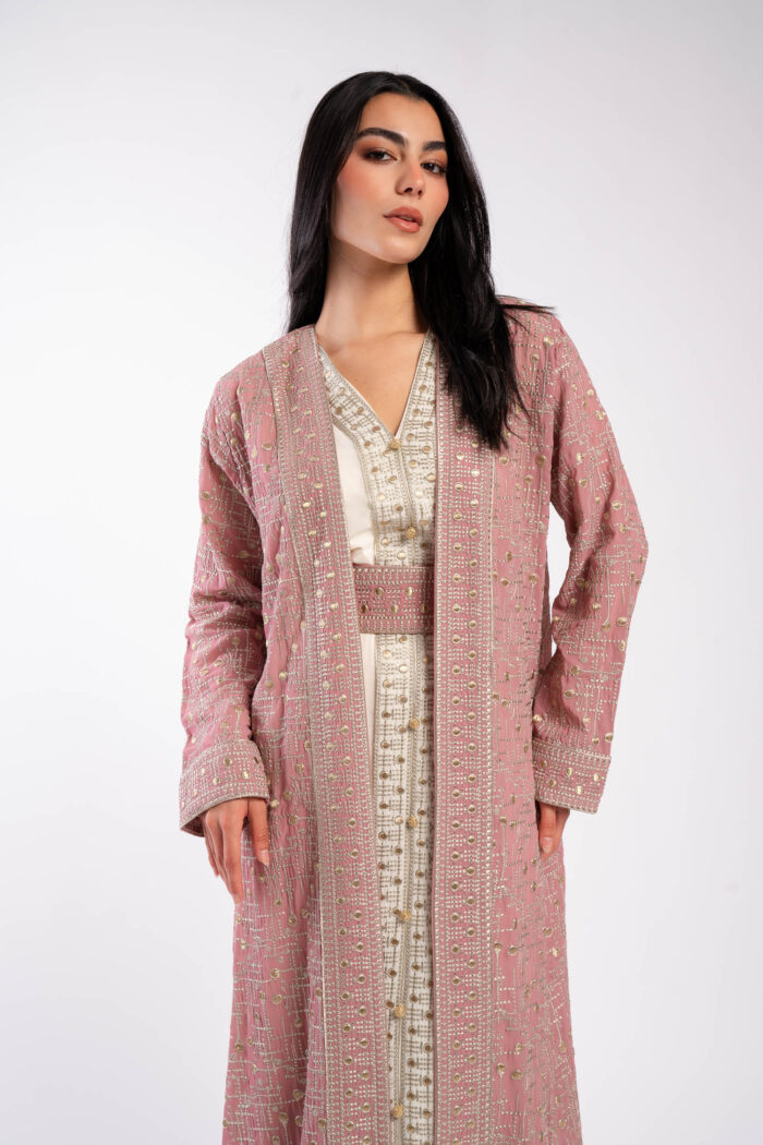 Moroccan Caftan with Luxurious Serma Embroidery - Image 19