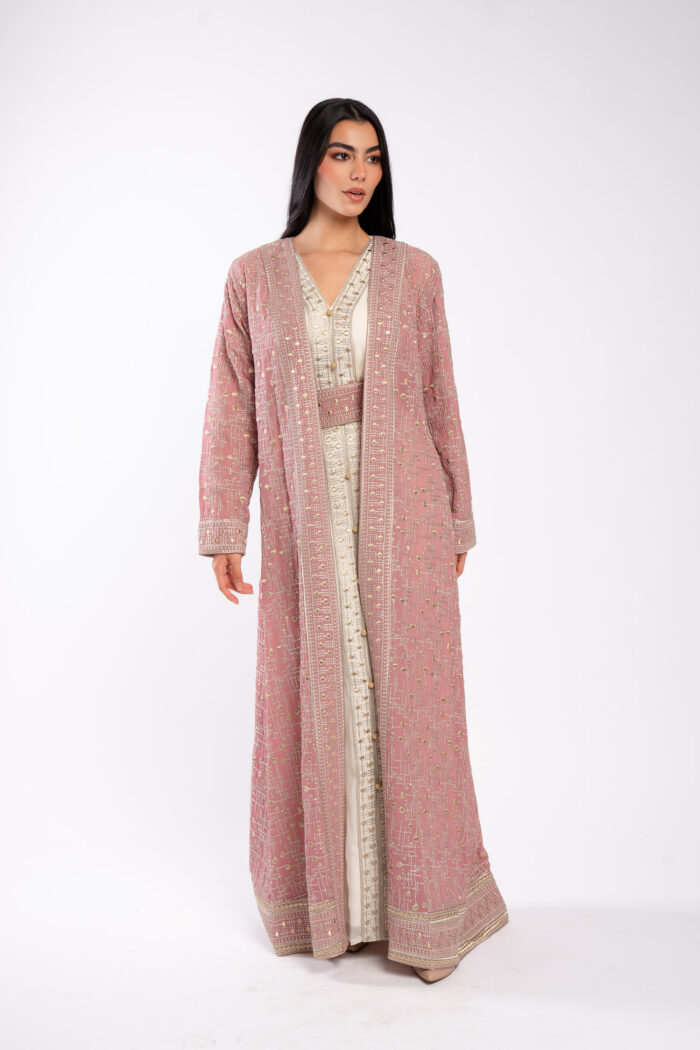 Moroccan Caftan with Luxurious Serma Embroidery - Image 13