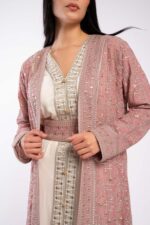 Moroccan Caftan with Luxurious Serma Embroidery - Image 8