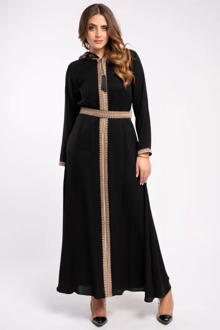 عباية اسود خروج مفتوحة - Image 1