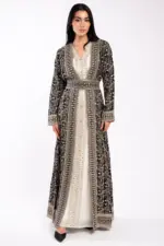 Moroccan Caftan with Luxurious Serma Embroidery