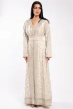 Moroccan Caftan with Luxurious Serma Embroidery