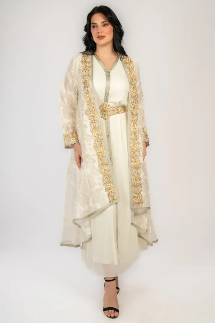 سواريه بقماش الجاكار والدانتيل - Image 1