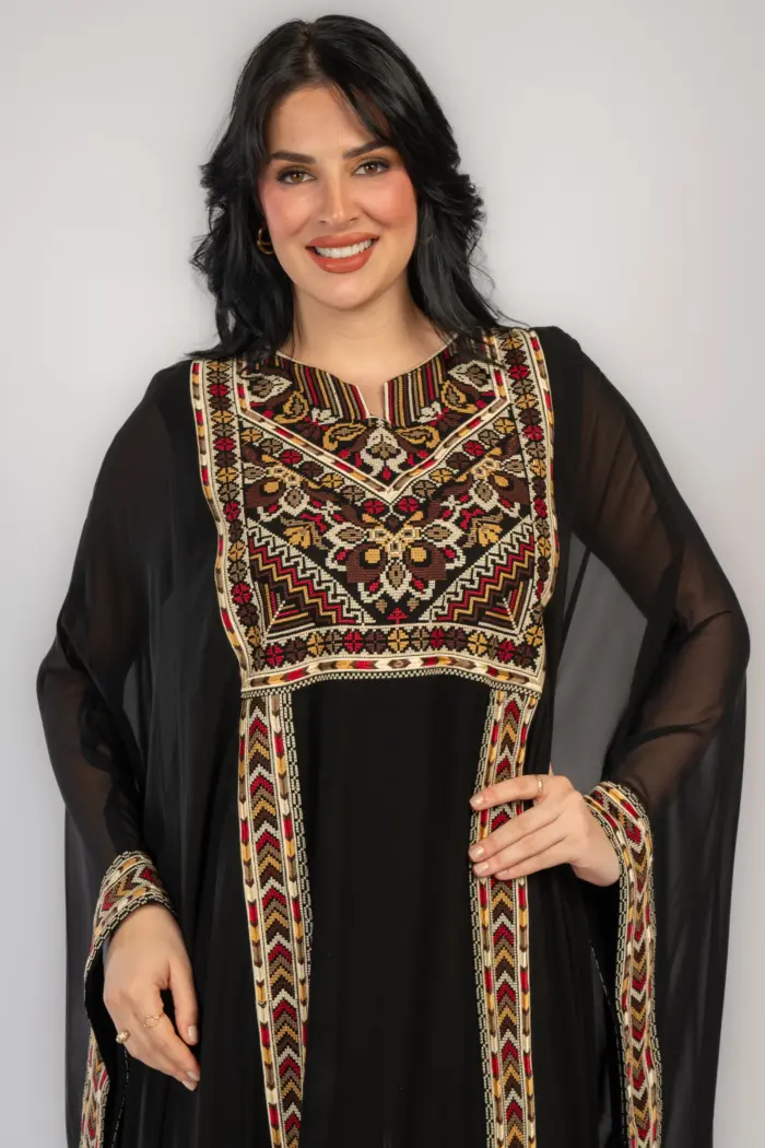 فستان فراشة بالتطريز الفلسطيني - Image 2