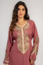 عباية قطن مطرزة - Image 2