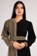 Palestinian dress with side embroidery - Image 2