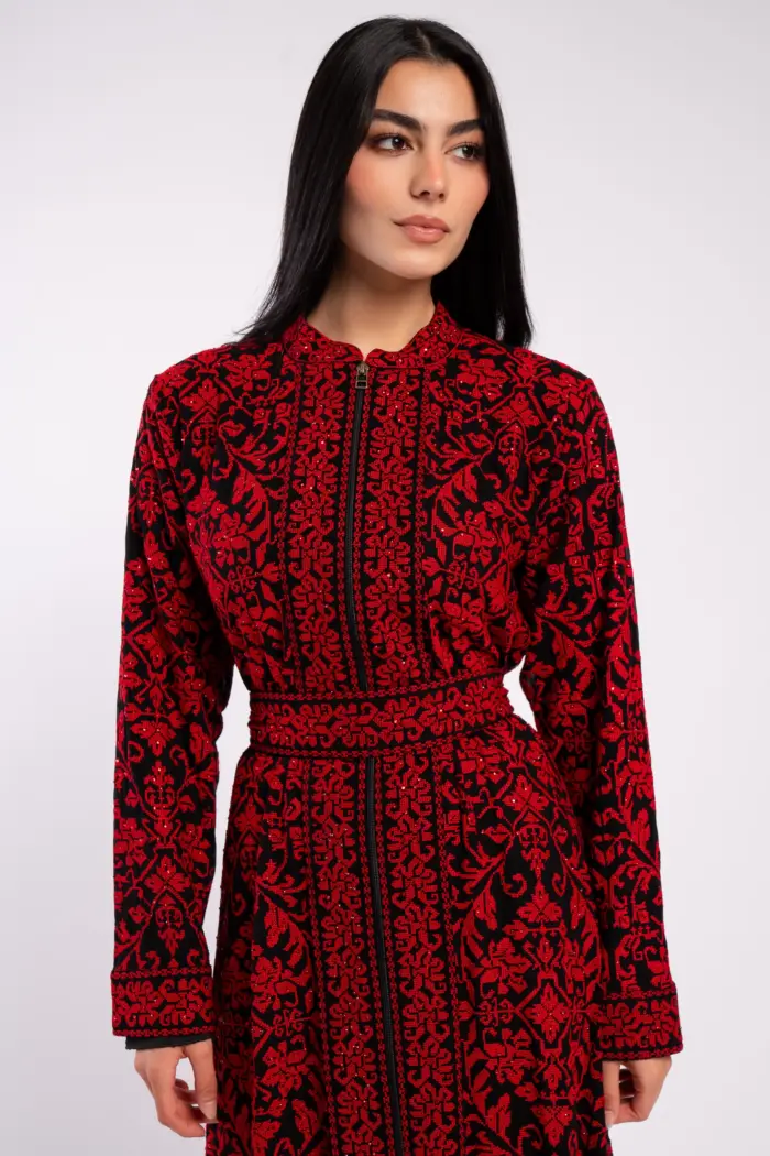 Fully embroidered palestinian dress - Image 2