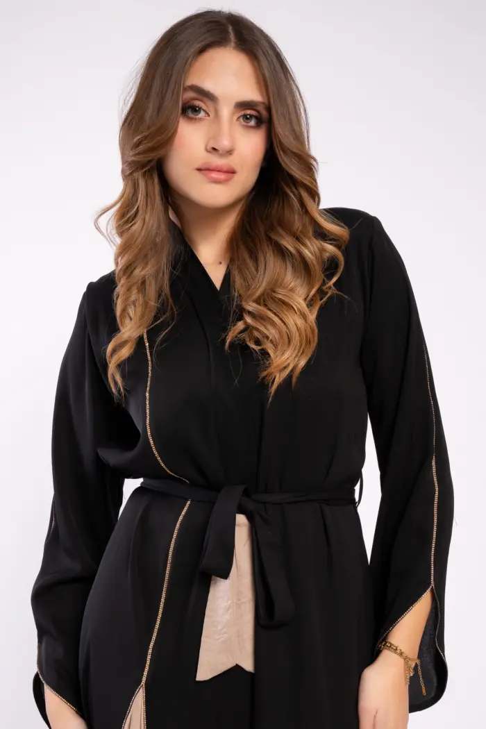 عباية اسود خروج لونين - Image 2
