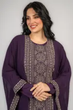عباية استقبال فراشة تطريز كم وصدر - Image 2