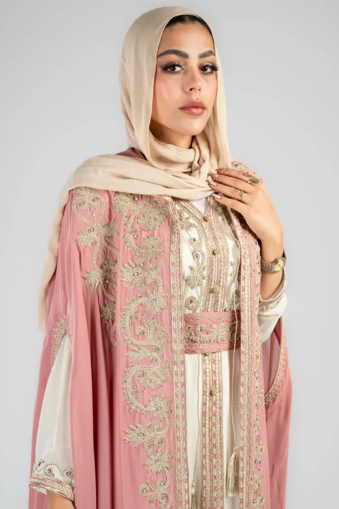Moroccan kaftan with hood - Image 2