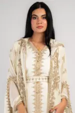 Fully embroidered Moroccan kaftan - Image 2