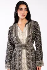 Moroccan Caftan with Luxurious Serma Embroidery - Image 2