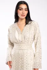 Moroccan Caftan with Luxurious Serma Embroidery - Image 2
