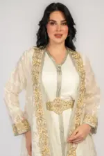 سواريه بقماش الجاكار والدانتيل - Image 2
